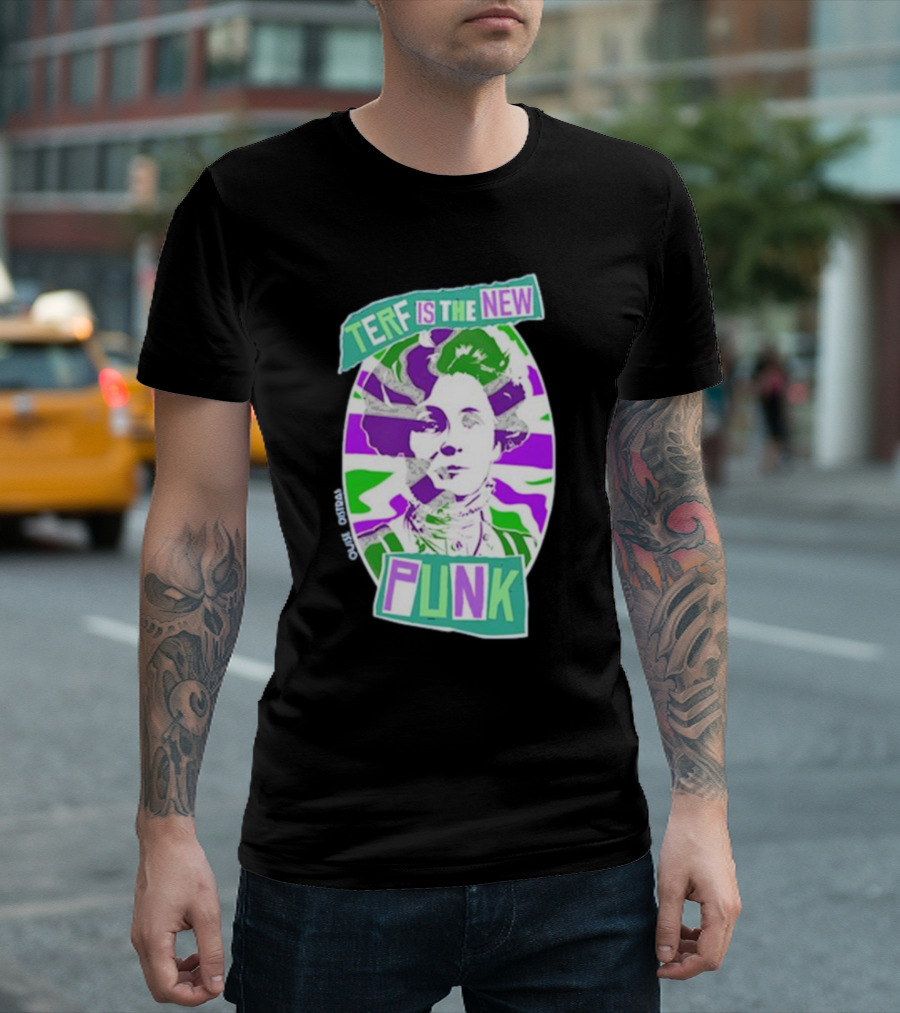 TERF Is the New Punk Emmeline Image Oval Equid Thing T-Shirt