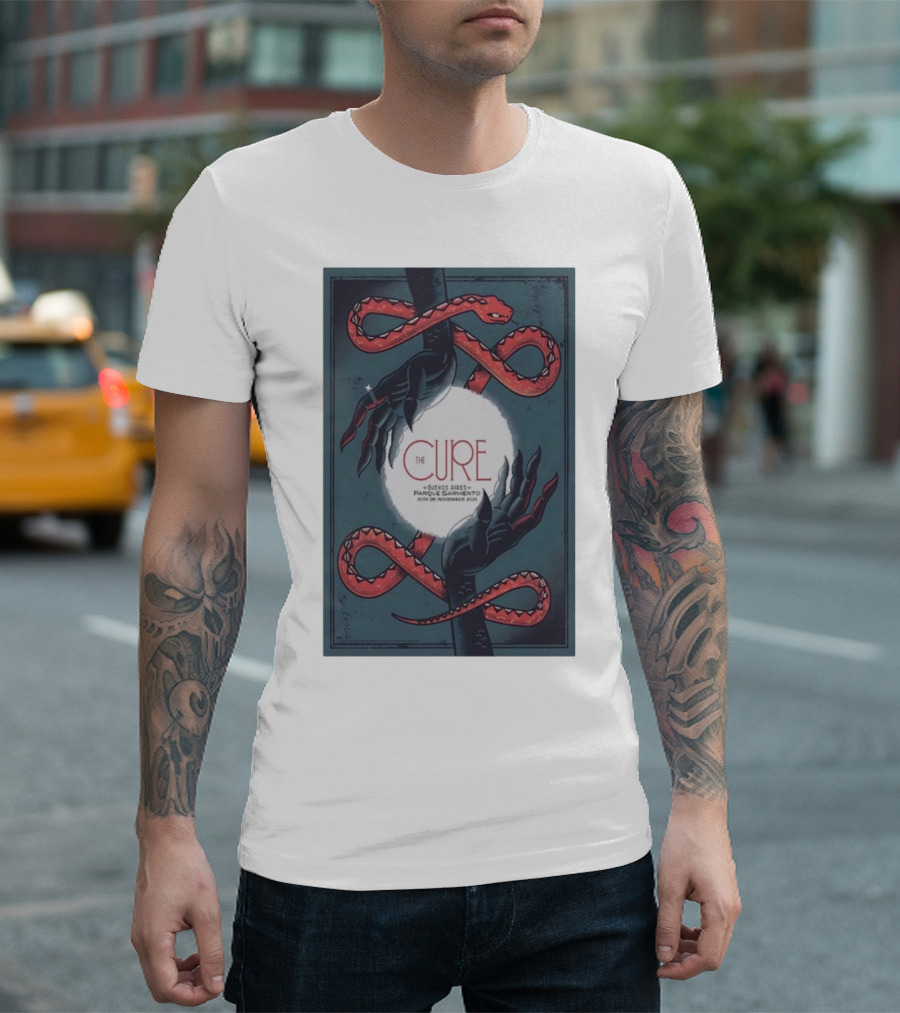 The Cure Buenos Aires November 25 Argentina Phantom Hands And Serpents T-Shirt