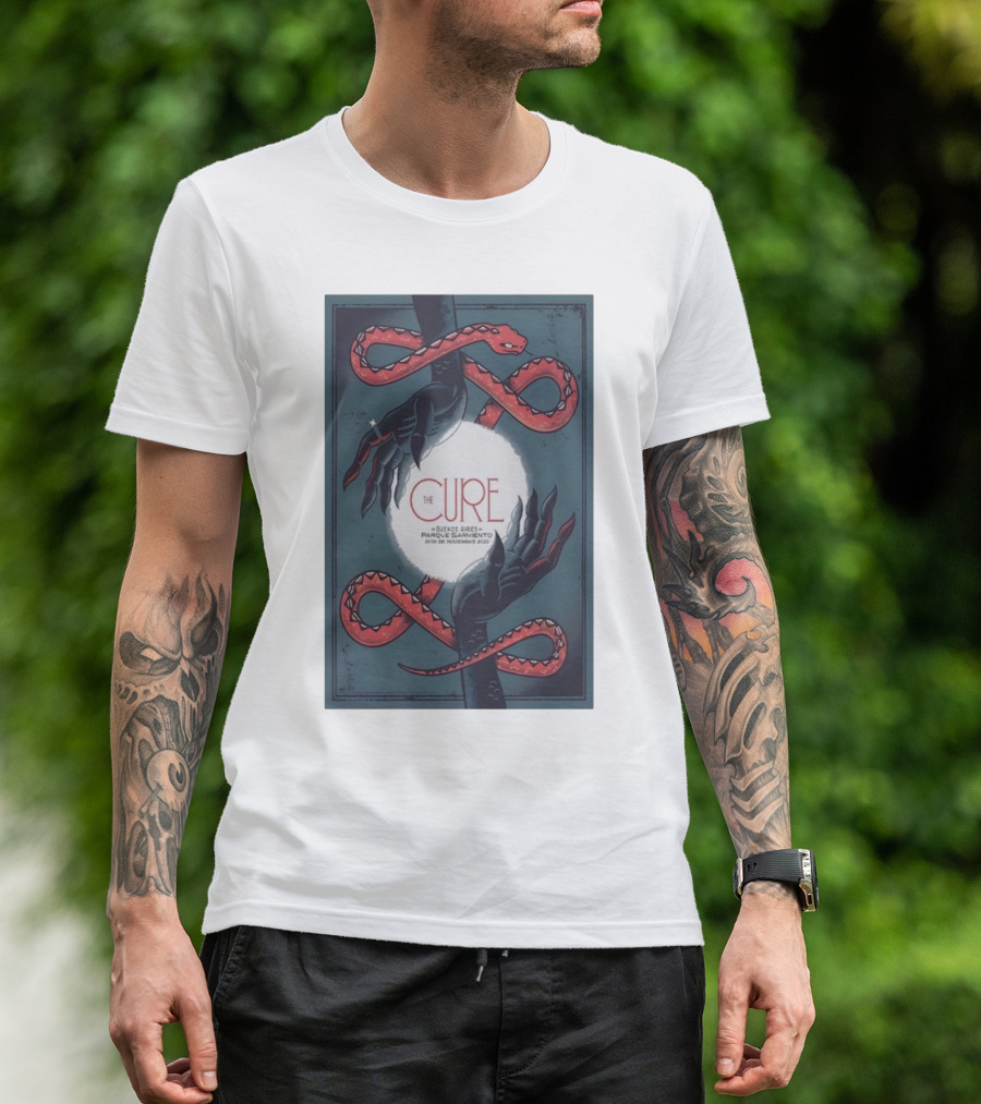 The Cure Buenos Aires November 25 Argentina Phantom Hands And Serpents T-Shirt