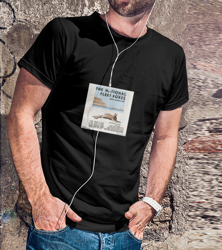 The National Fleet Foxes Annie Hamilton Australia 2024 Tour Dates T-Shirt