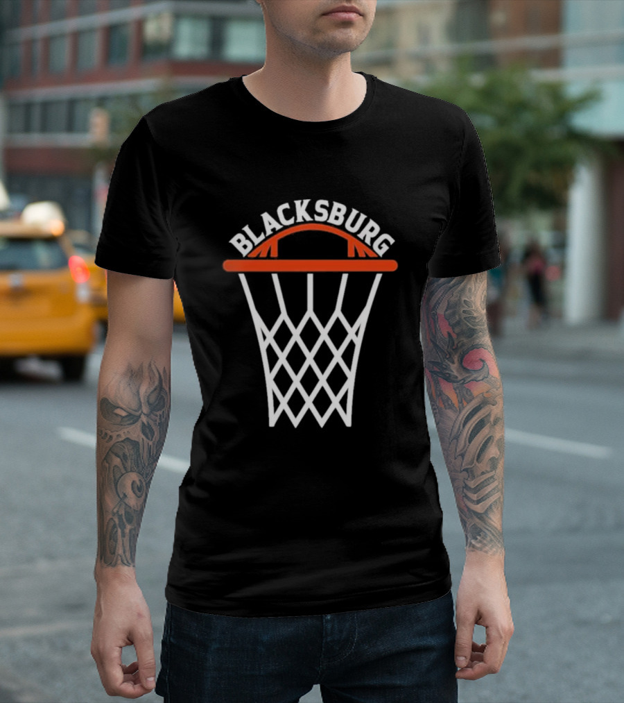 Blacksburg Basketball Hoops Net T-Shirt