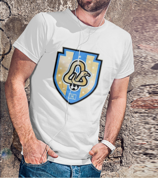 Phly Soccer Crest Snake And Stars Shield T-Shirt