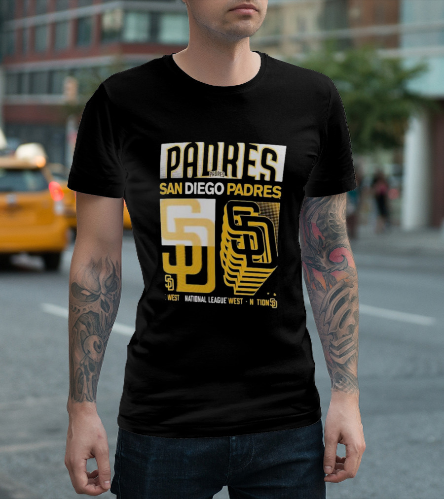 San Diego Padres West National League West Stack T-Shirt