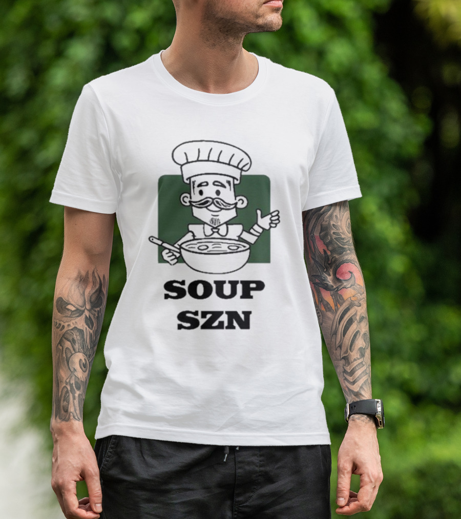 Soup Szn Chef Cartoon Cooking Bowl T-Shirt