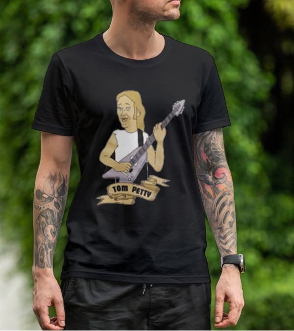 Tom Petty Cartoon Guitarist Last Chance T-Shirt
