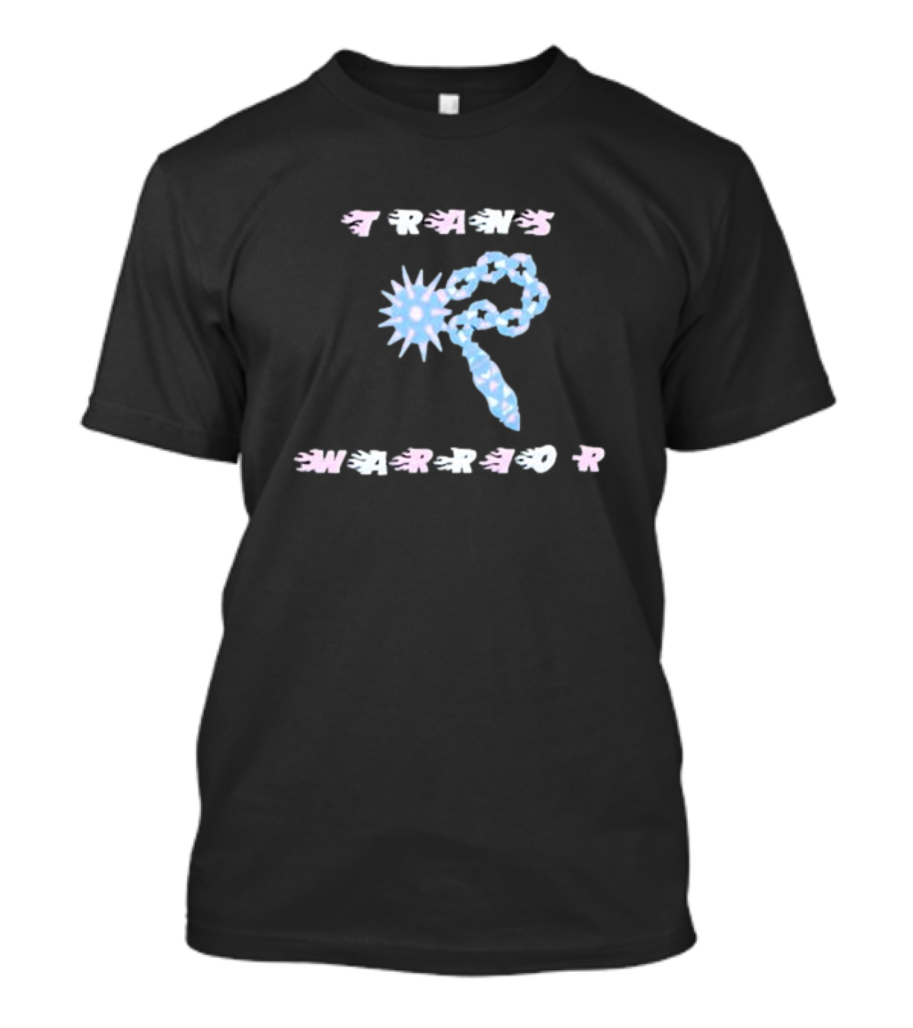 TRANS WARRIOR Blue Spike Chain T-Shirt