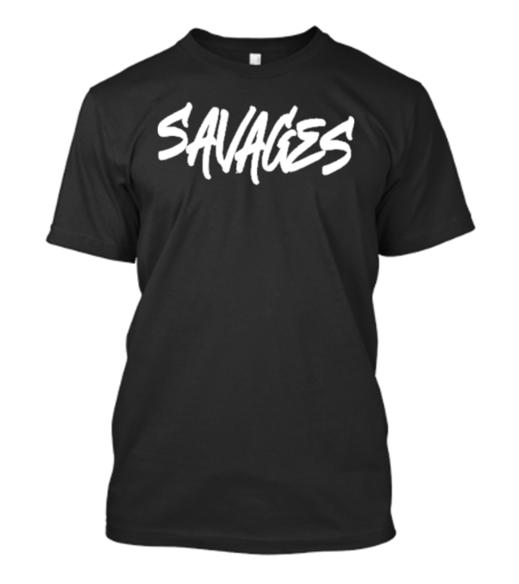 Black Savages Text T-Shirt
