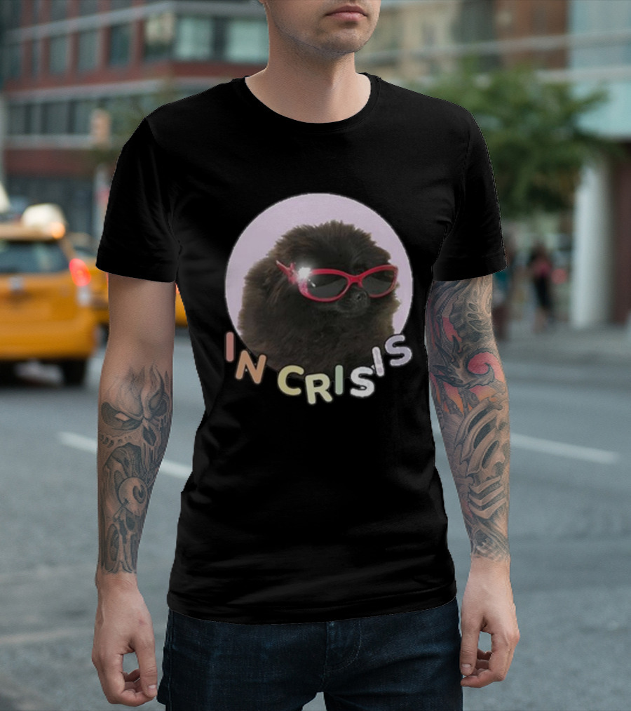 Got Funny In Crisis Dog Wearing Red Sunglasses Iconic T-Shirt