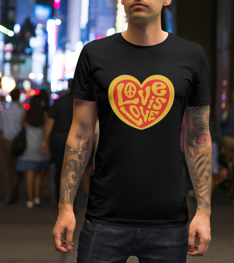 Love Is Love Peace Sign Heart T-Shirt