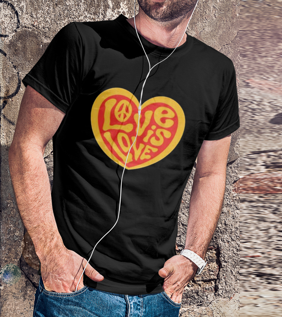 Love Is Love Peace Sign Heart T-Shirt