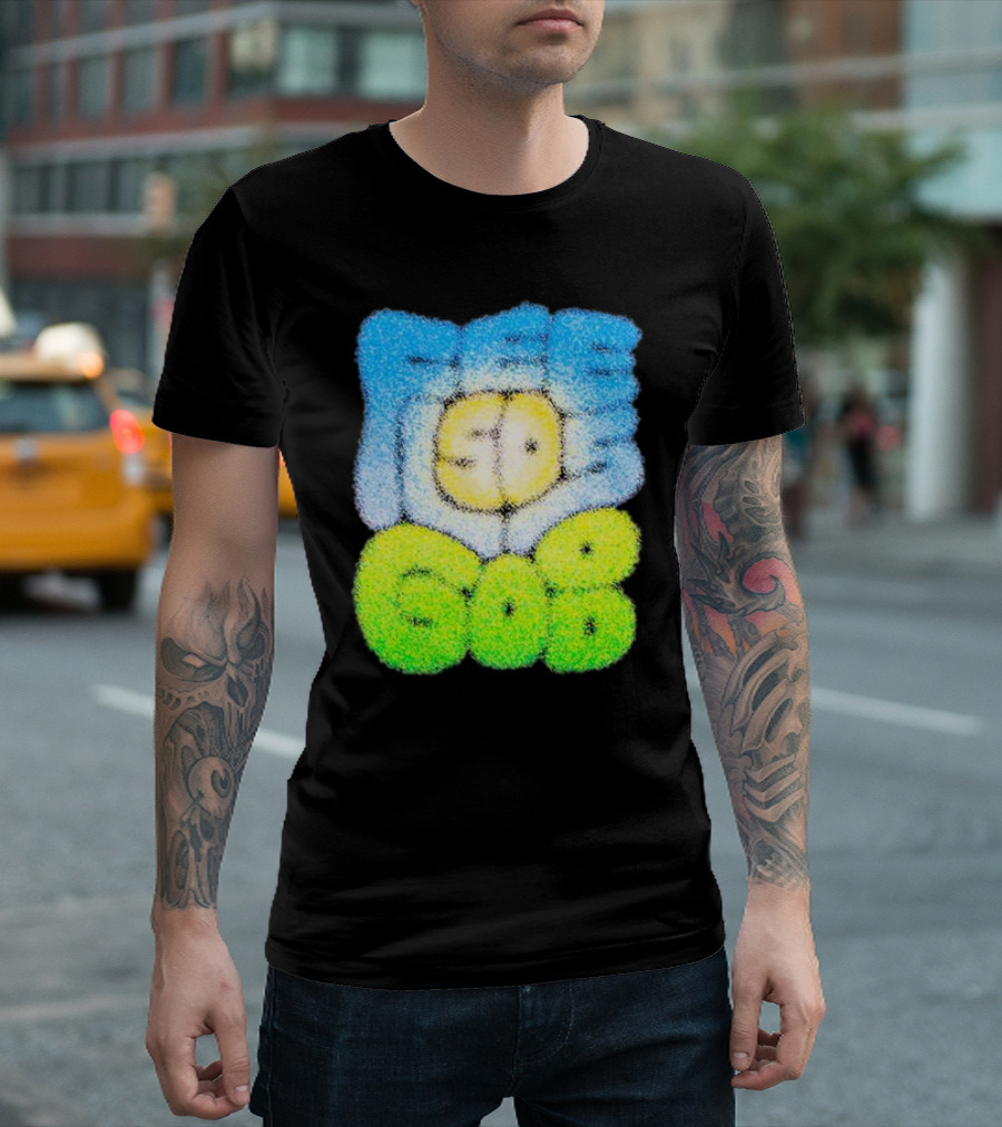 Nature Feels So Good Retro Bubble Text T-Shirt