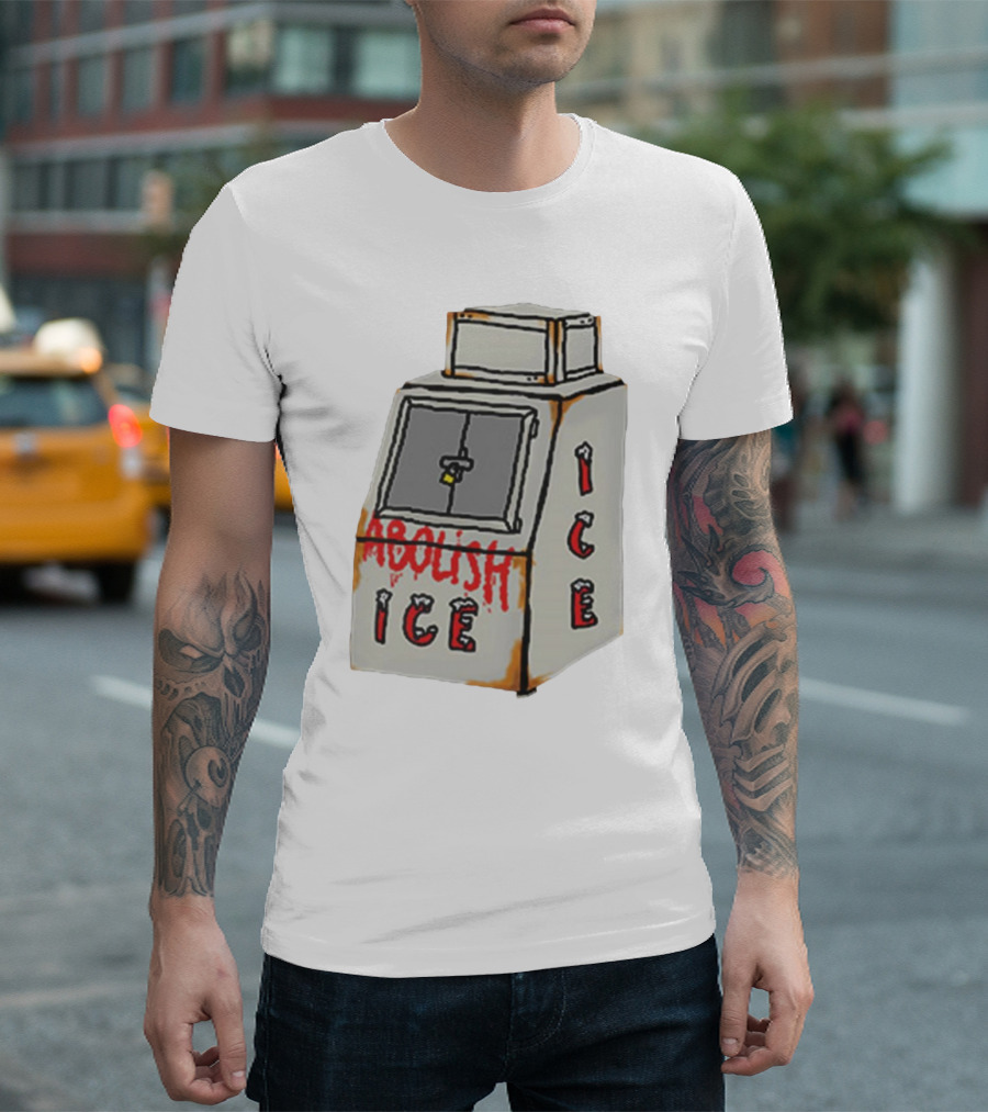 Alexandria Ocasio Cortez Abolish ICE Political Statement Freezer T-Shirt