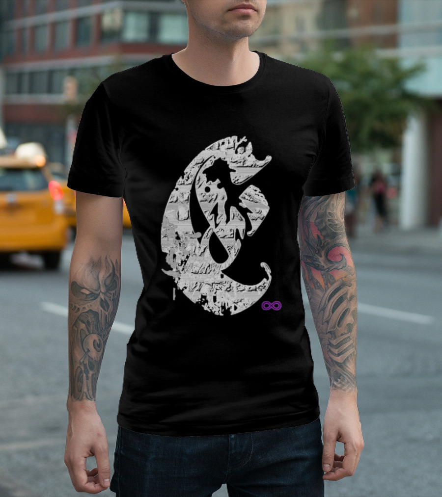 Club E By Club Eternal Infinite Symbol Grunge T-Shirt
