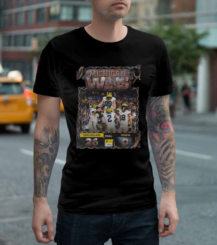 MICHIGAN WINS MICHIGAN 26 FINAL IOWA 0 T-Shirt