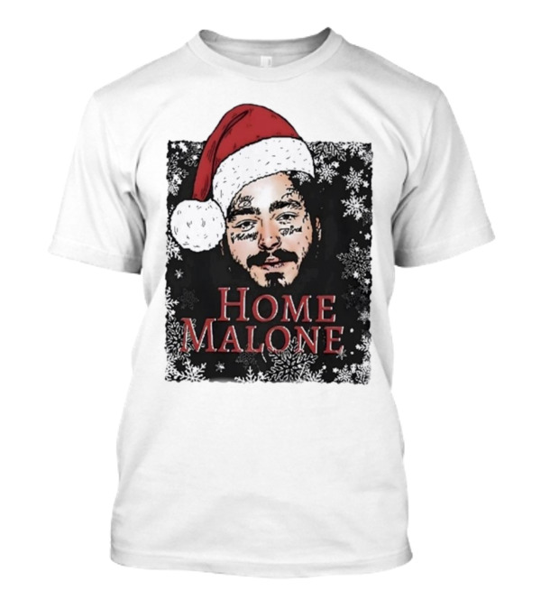Home Malone Swea Funny Christmas Sweathirt Home Alone Sweathirt Ghost Malone Post Malone Dallas Cowboys Snowflakes Santa Hat T-Shirt