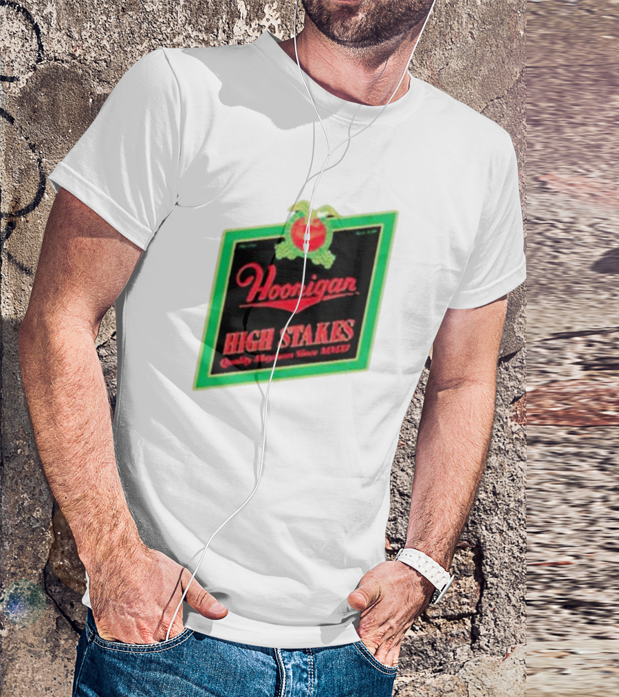 Hoonigan High Stakes Quality Mayhem Since MMXI Retro Apple Crate Label T-Shirt
