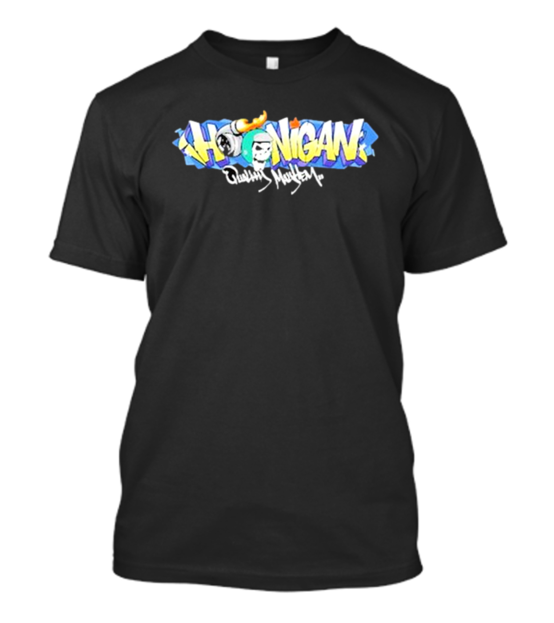 Hoonigan Graffiti Skull Flame Quality Mayhem T-Shirt