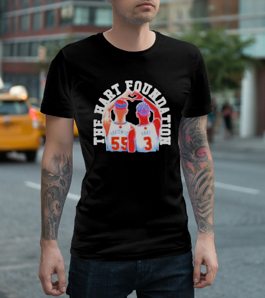 The Hart Foundation Hart Hartenstein 55 Heart 3 T-Shirt