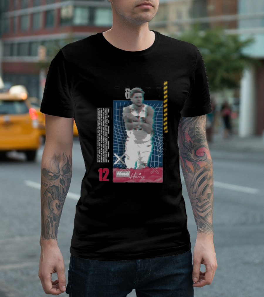 Tobias Harris 12 Basketball Card T-Shirt