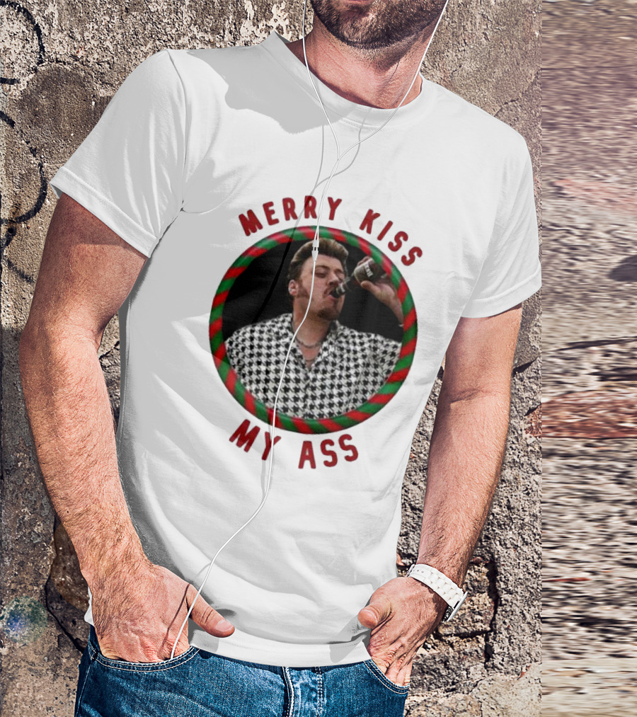 Merry Kiss My Ass Trailer Park Christmas T-Shirt