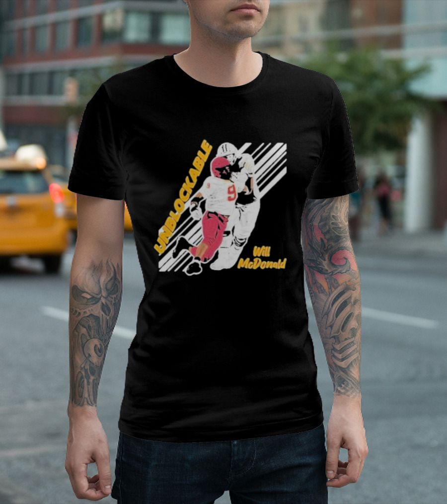Will McDonald Unblockable Football Player 9 T-Shirt