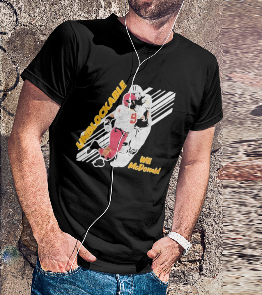 Will McDonald Unblockable Football Player 9 T-Shirt