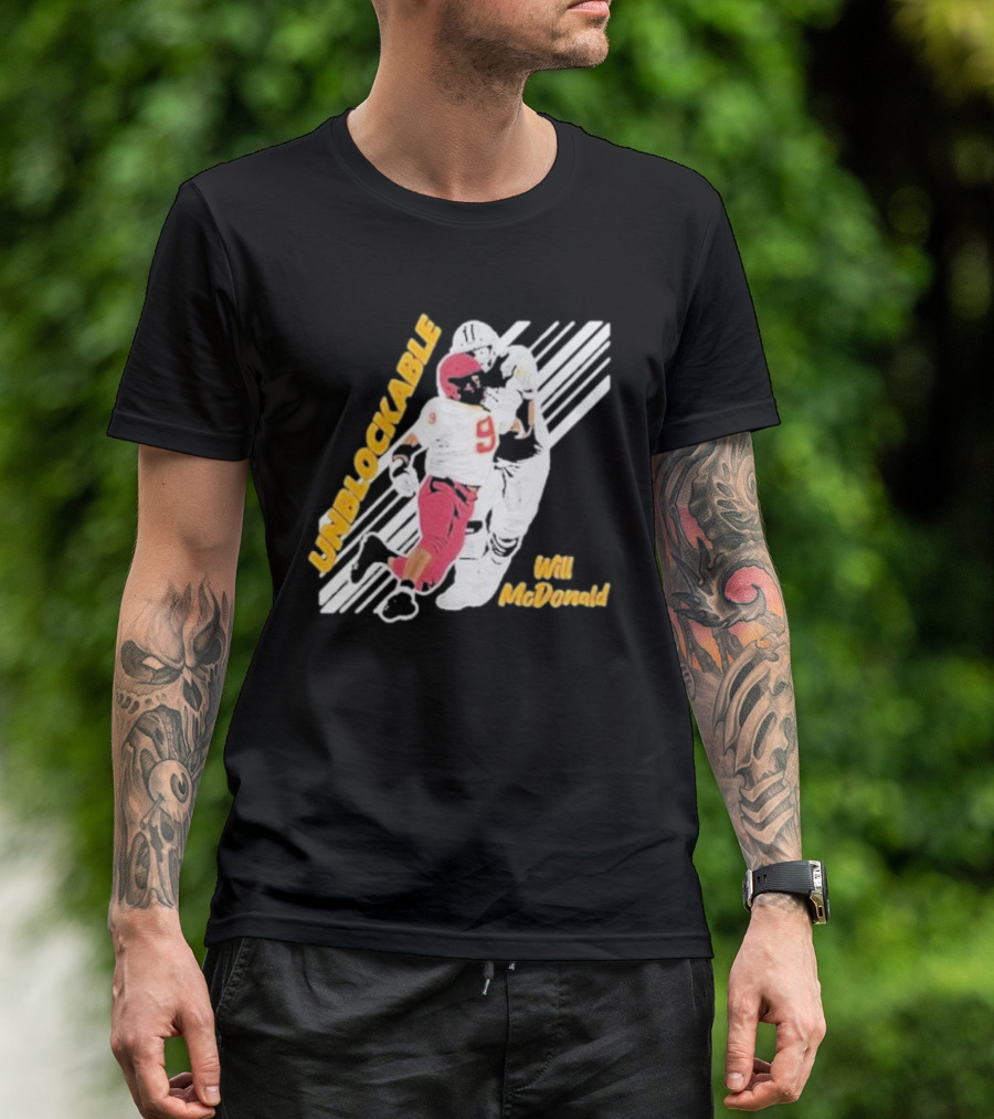 Will McDonald Unblockable Football Player 9 T-Shirt