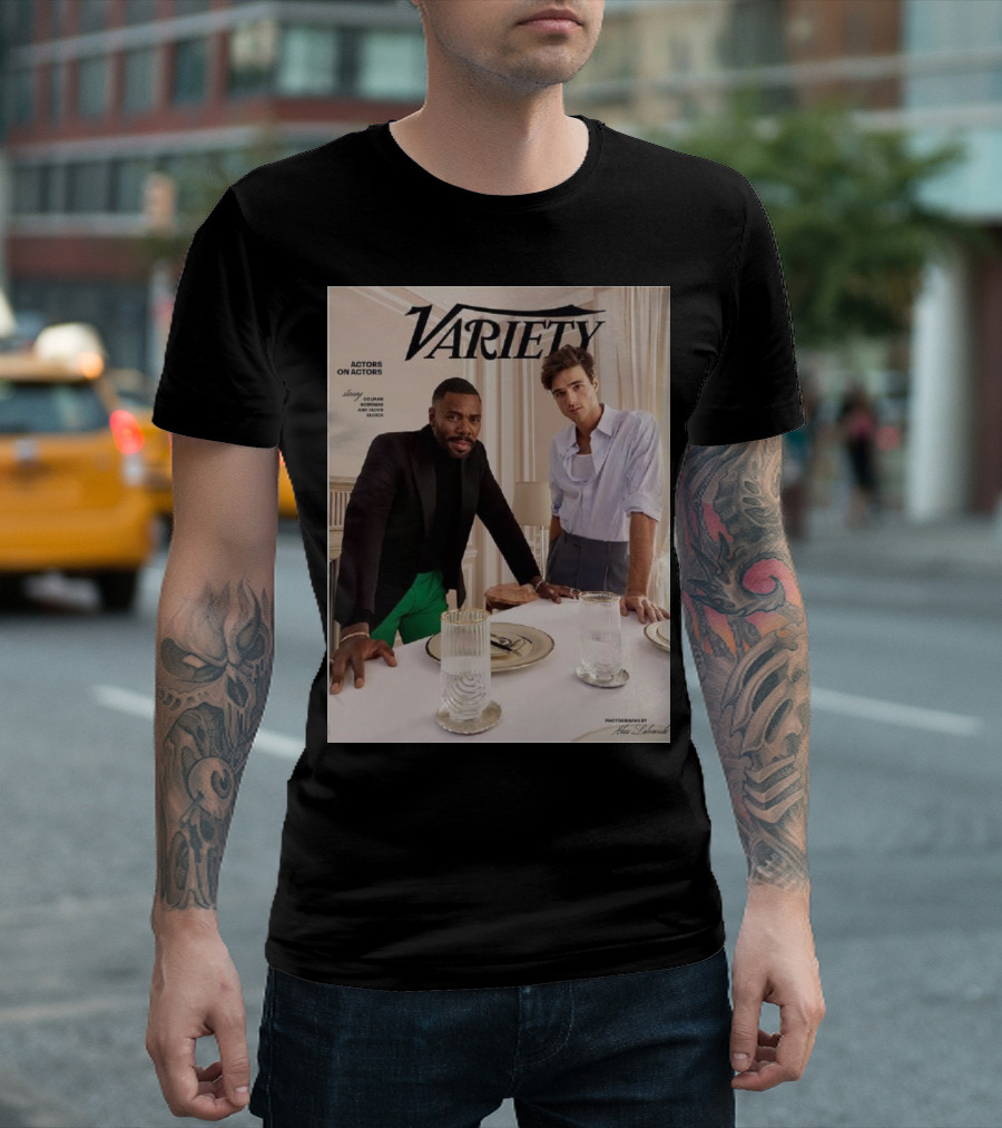 Variety Magazine Cover Featuring Colman Domingo and Jacob Elordi for Actors on Actors Series T-Shirt