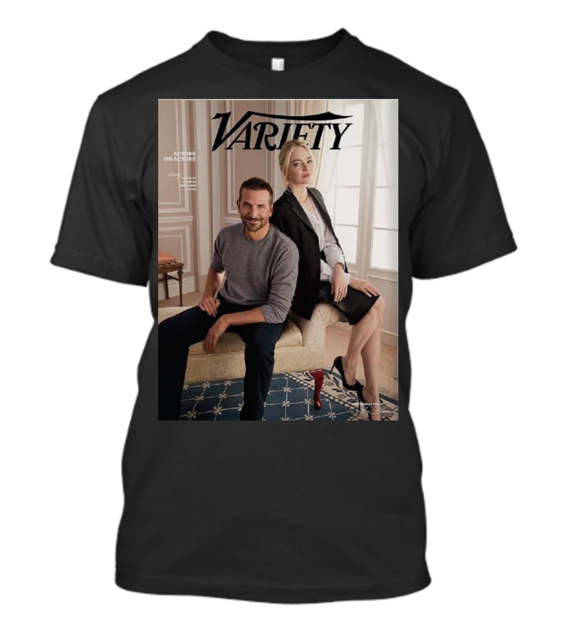 Variety Actors On Actors Emma Stone Bradley Cooper T-Shirt