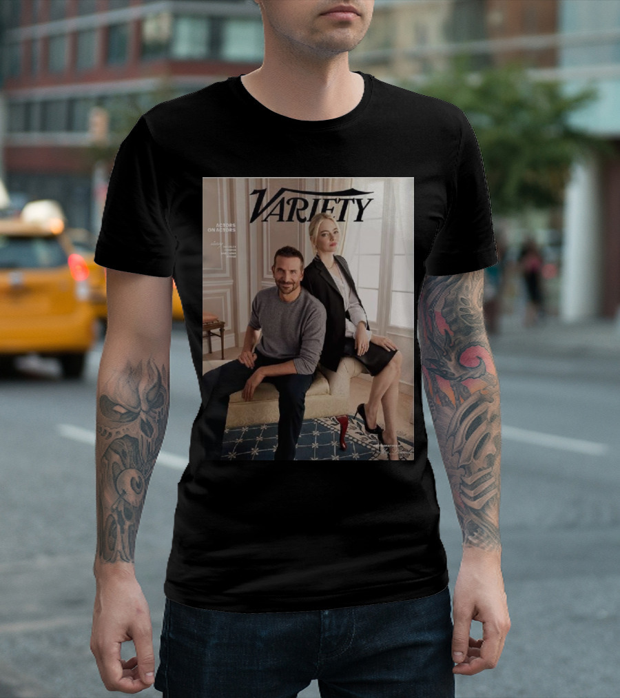 Variety Actors On Actors Emma Stone Bradley Cooper T-Shirt