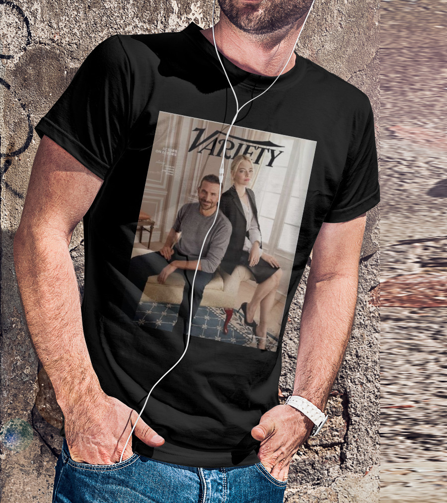 Variety Actors On Actors Emma Stone Bradley Cooper T-Shirt