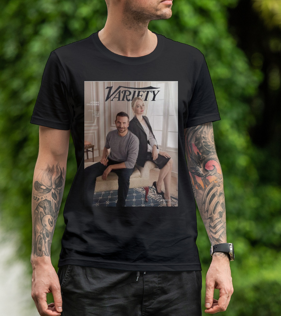Variety Actors On Actors Emma Stone Bradley Cooper T-Shirt