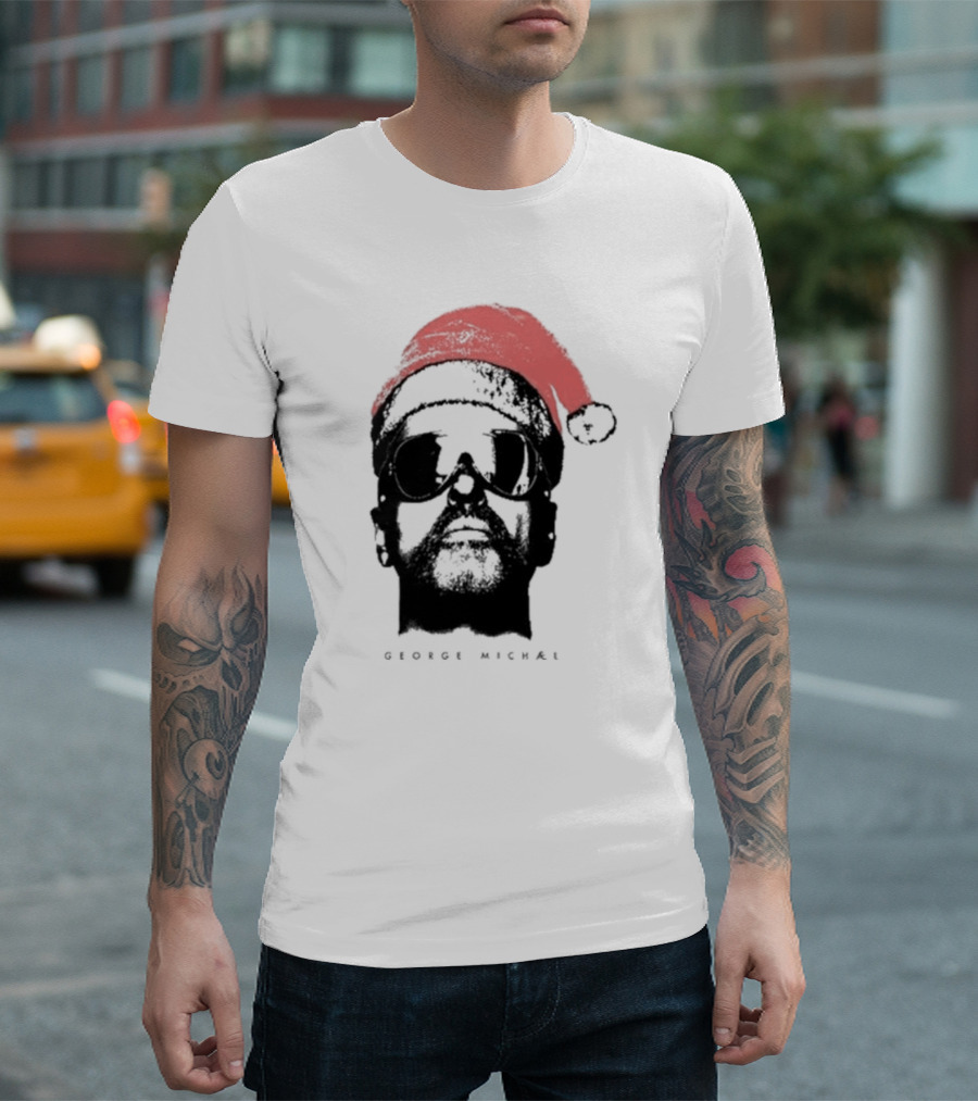 George Michael Santa Hat Christmas T-Shirt