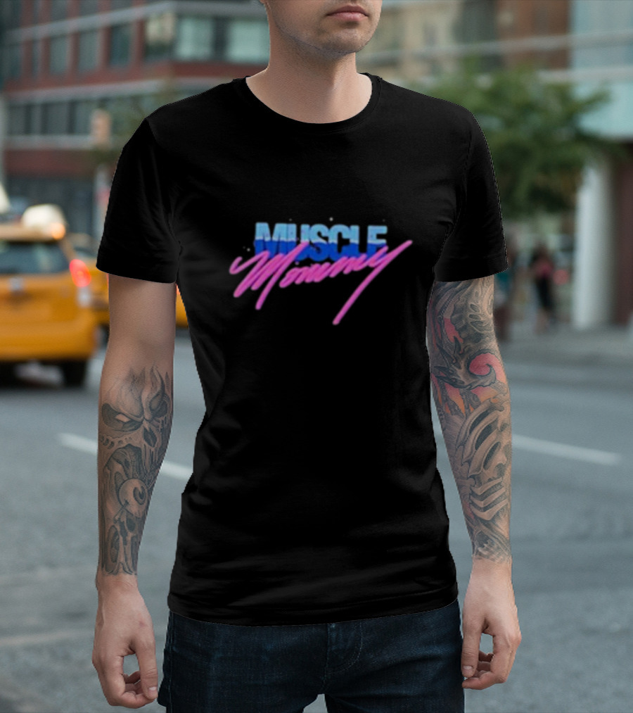Muscle Mommy Retro Aesthetic 80s Style Vaporwave T-Shirt