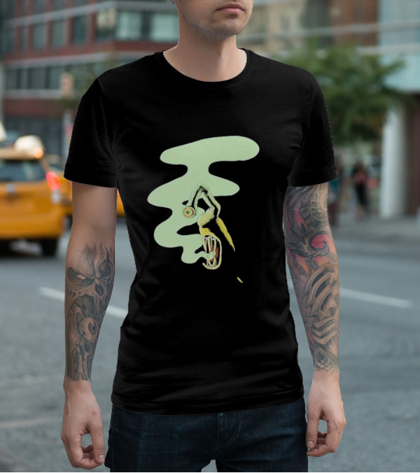 Whale Healer Surreal Creature With Abstract Eye And Vapor Trail T-Shirt