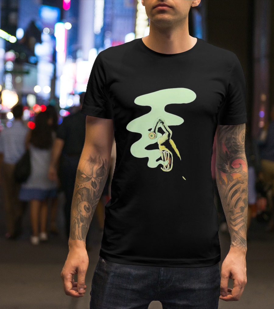 Whale Healer Surreal Creature With Abstract Eye And Vapor Trail T-Shirt
