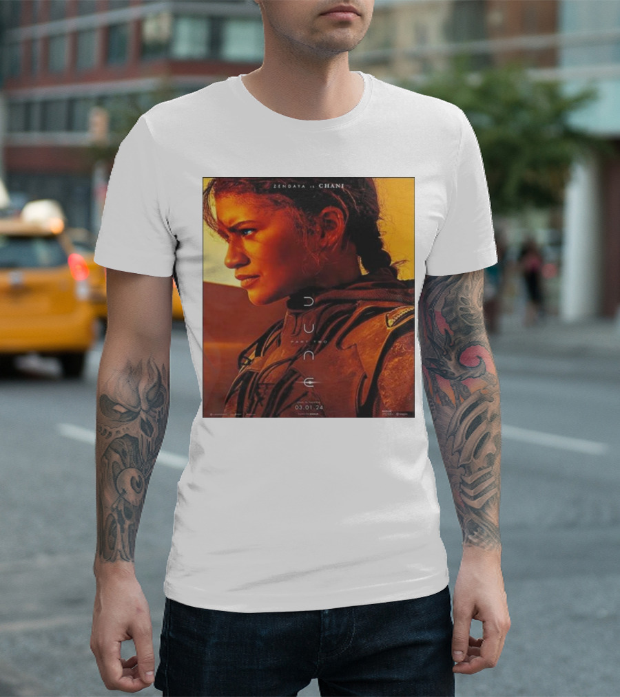 Zendaya As Chani In Dune Part Two Film Release 03.01.24 T-Shirt