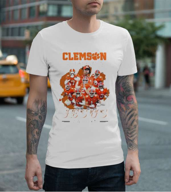 Clemson Football Passion Jesus Faith Tigers Team Spirit T-Shirt