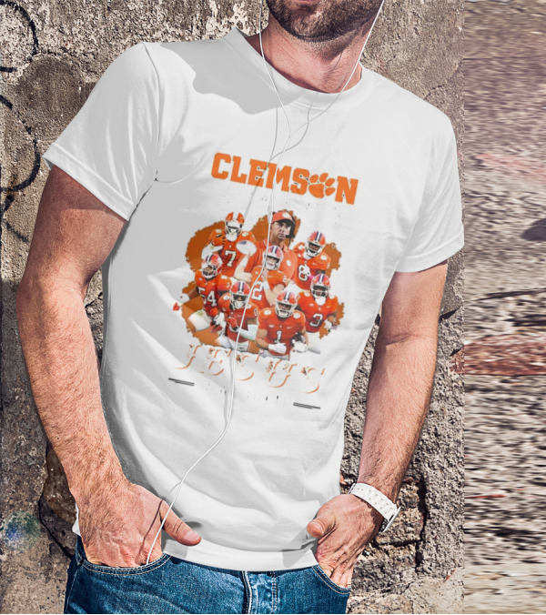 Clemson Football Passion Jesus Faith Tigers Team Spirit T-Shirt