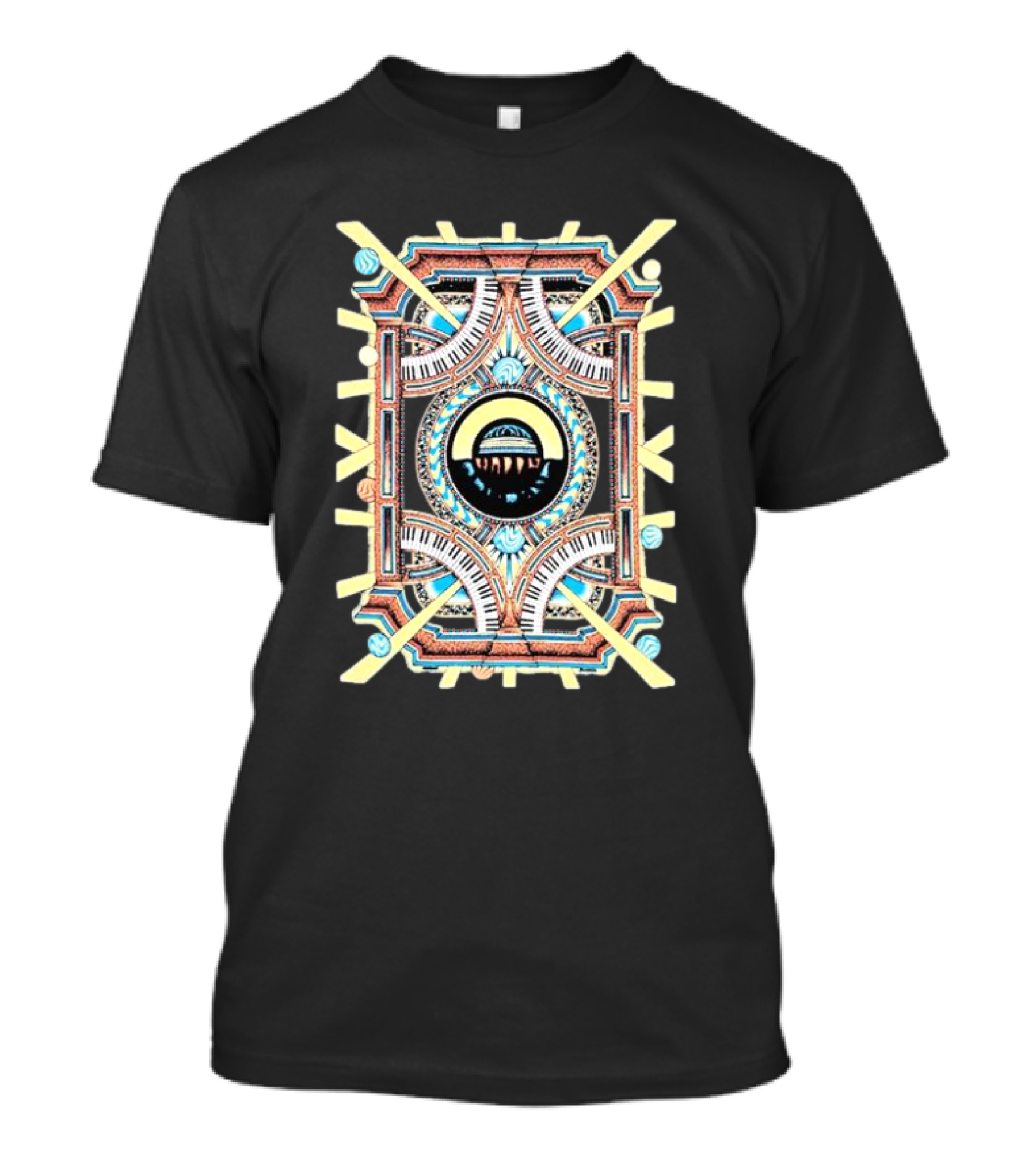 Holly Bowling Tour Piano Mandala Symmetry T-Shirt