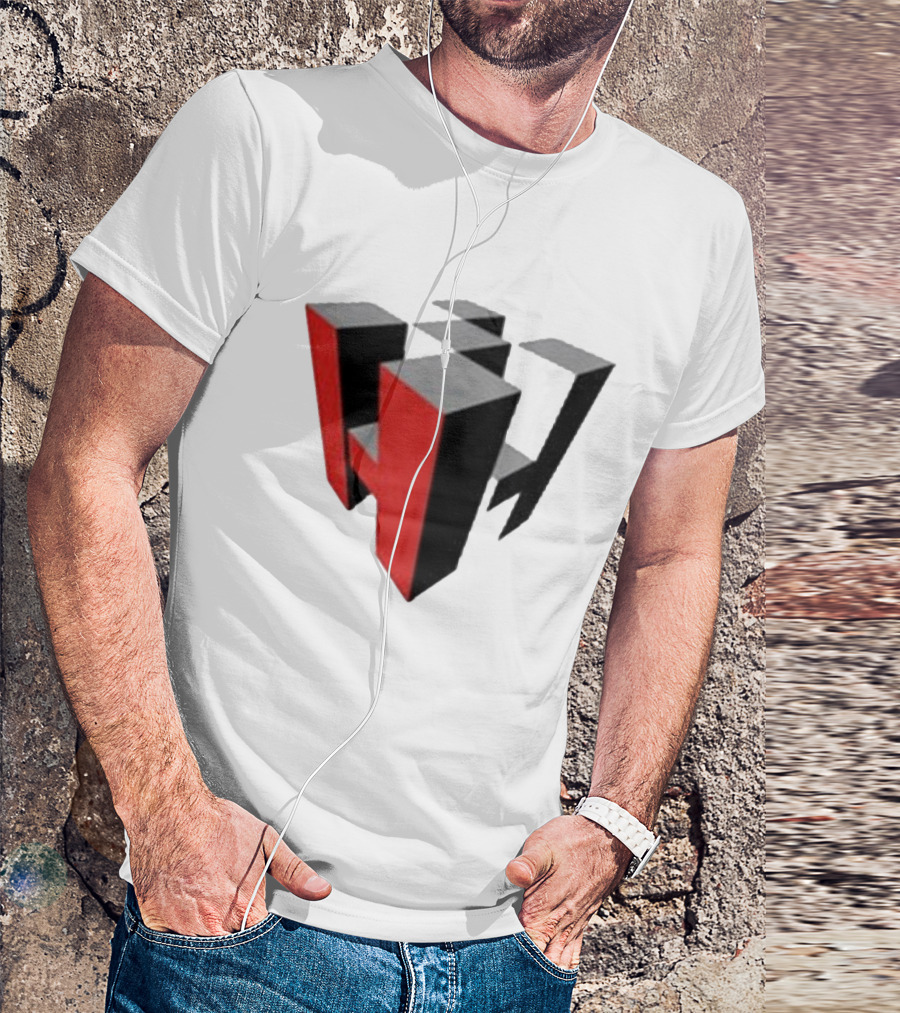 Hoonigan Big Block Red Black 3D Checkerboard T-Shirt