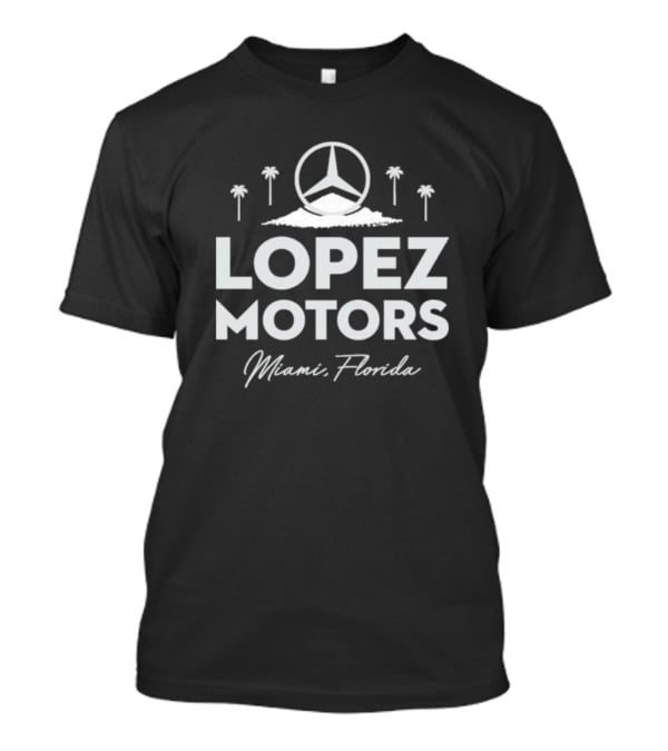 Mercedes Benz Lopez Motors Miami Florida Palms T-Shirt