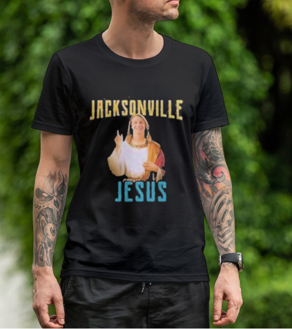 Jacksonville Jesus Finger Pointing Humor T-Shirt