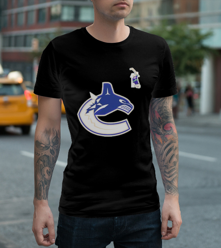 Luongo #1 Vancouver Canucks Orca Logo Ring Of Honour T-Shirt