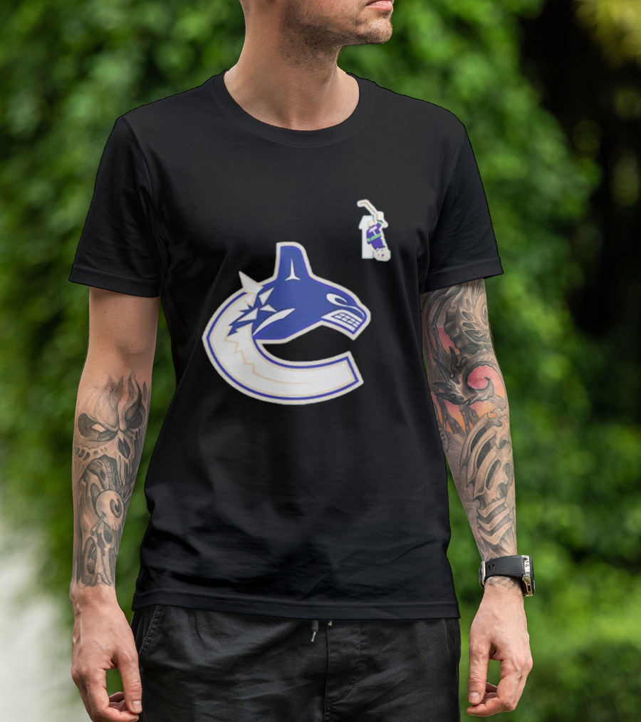 Luongo #1 Vancouver Canucks Orca Logo Ring Of Honour T-Shirt
