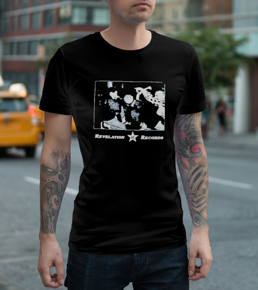 Revelation Records Star Logo with Band Performance Scene T-Shirt