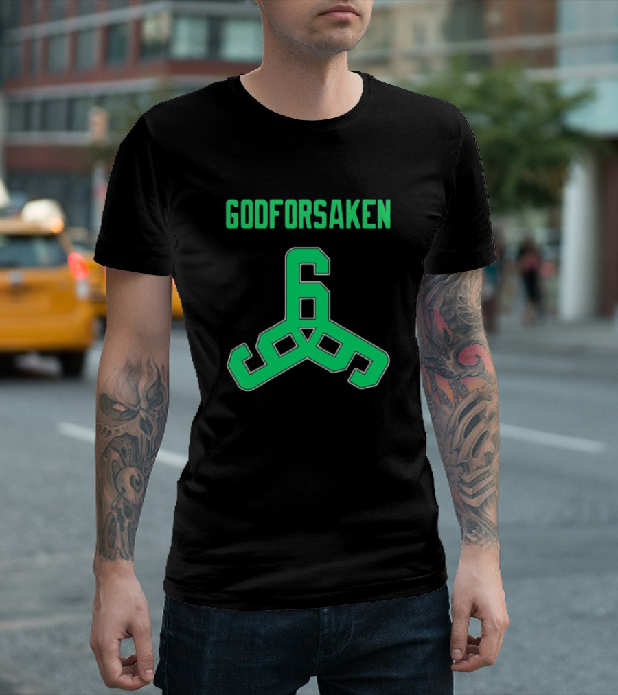 GODFORSAKEN 6 Triangular Symbol Basketball Jersey T-Shirt