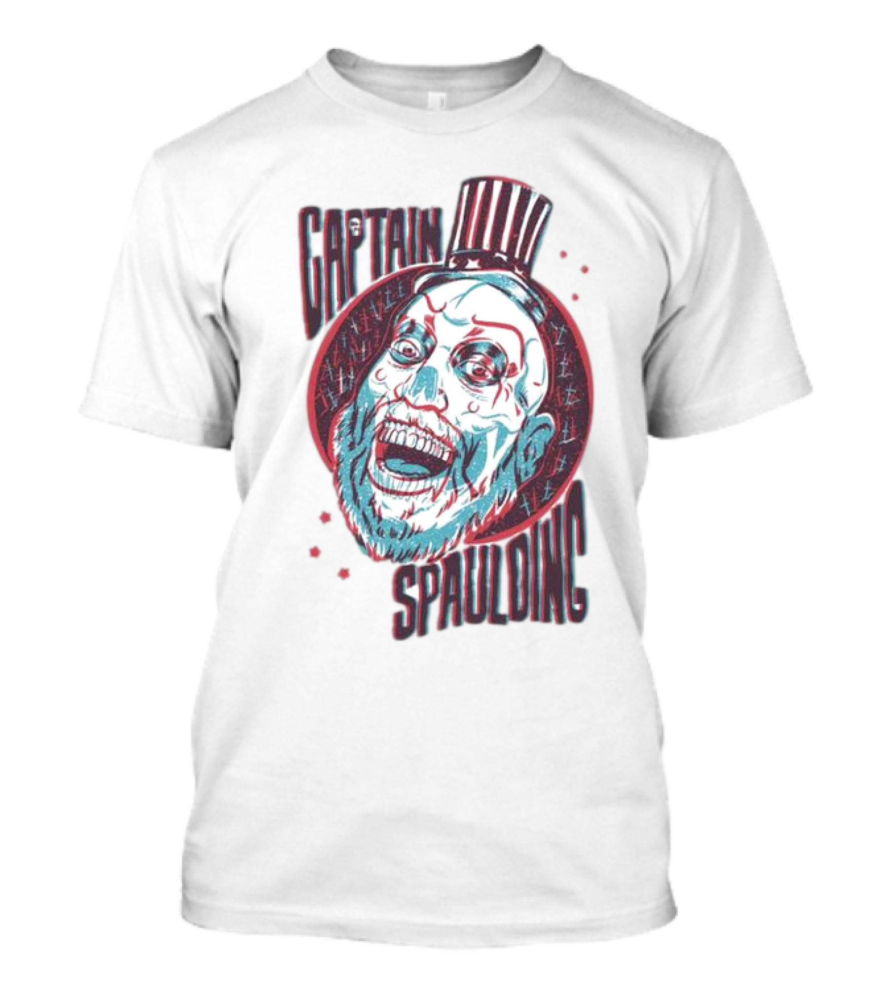 Captain Spaulding 3D Portrait House Of 1000 Corpses T-Shirt
