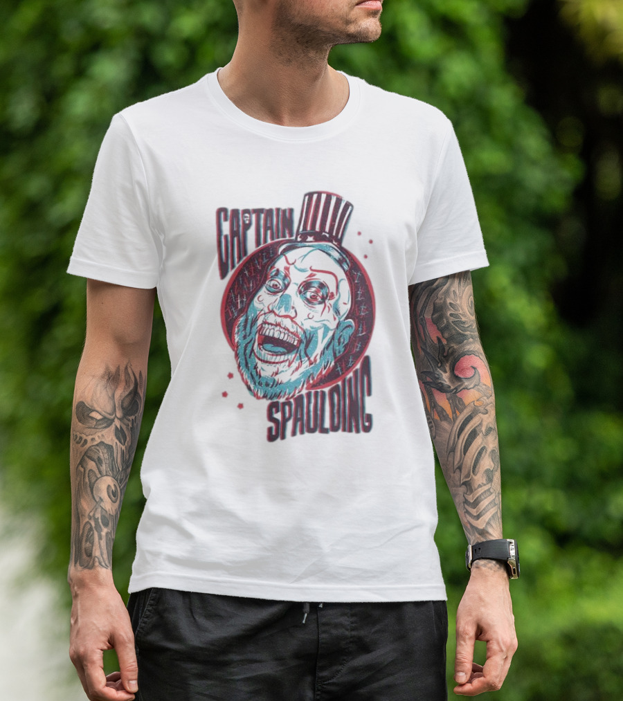 Captain Spaulding 3D Portrait House Of 1000 Corpses T-Shirt