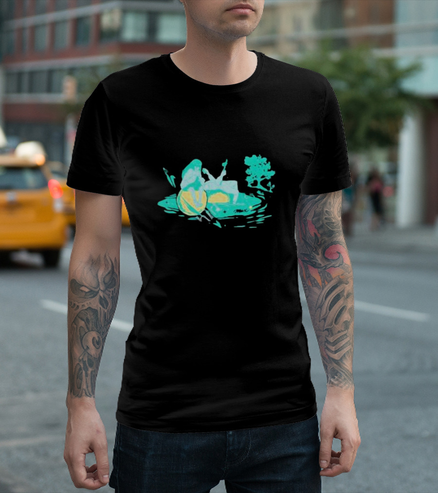 Max Strings Pastel Landscape and Tree T-Shirt